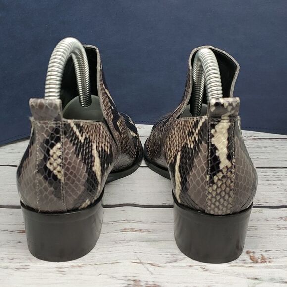 marc Fisher | EUC Mlyamir Snake Ankle boots Booties Size 5 - Picture 6 of 9